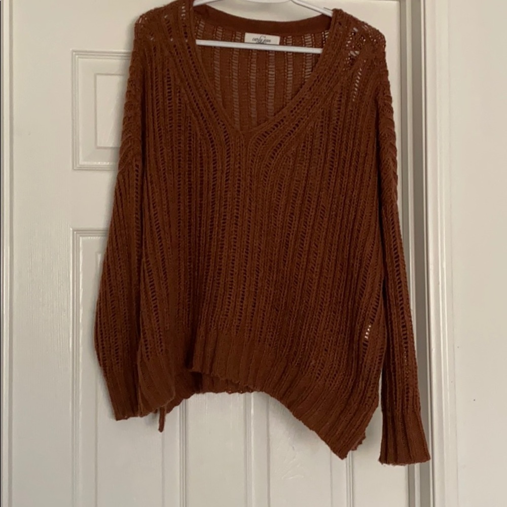 Size S/M CJLA Laney Sweater in Rust